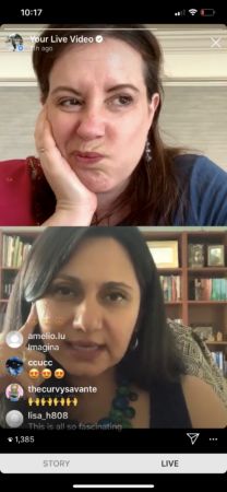 JQ and Sonali Dev had a great Instagram Live session during quarantine 2020