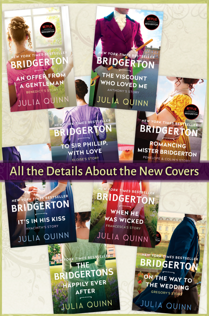 New Covers for The Bridgertons - Julia Quinn